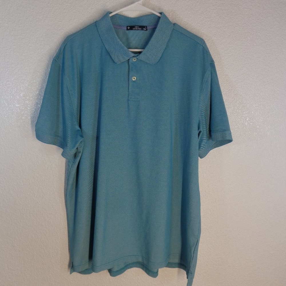 👁️3 for $20  Members Mark Golf polo sz XL Teal